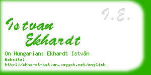 istvan ekhardt business card