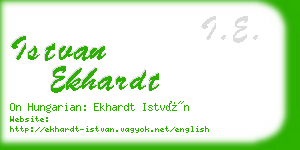 istvan ekhardt business card
